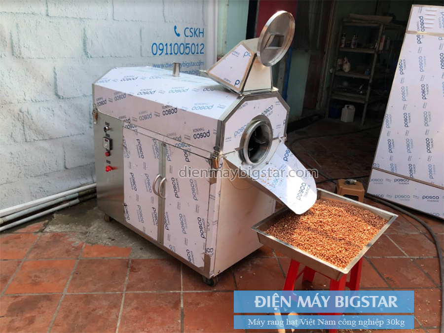 Máy rang hạt Việt Nam công nghiệp 30kg